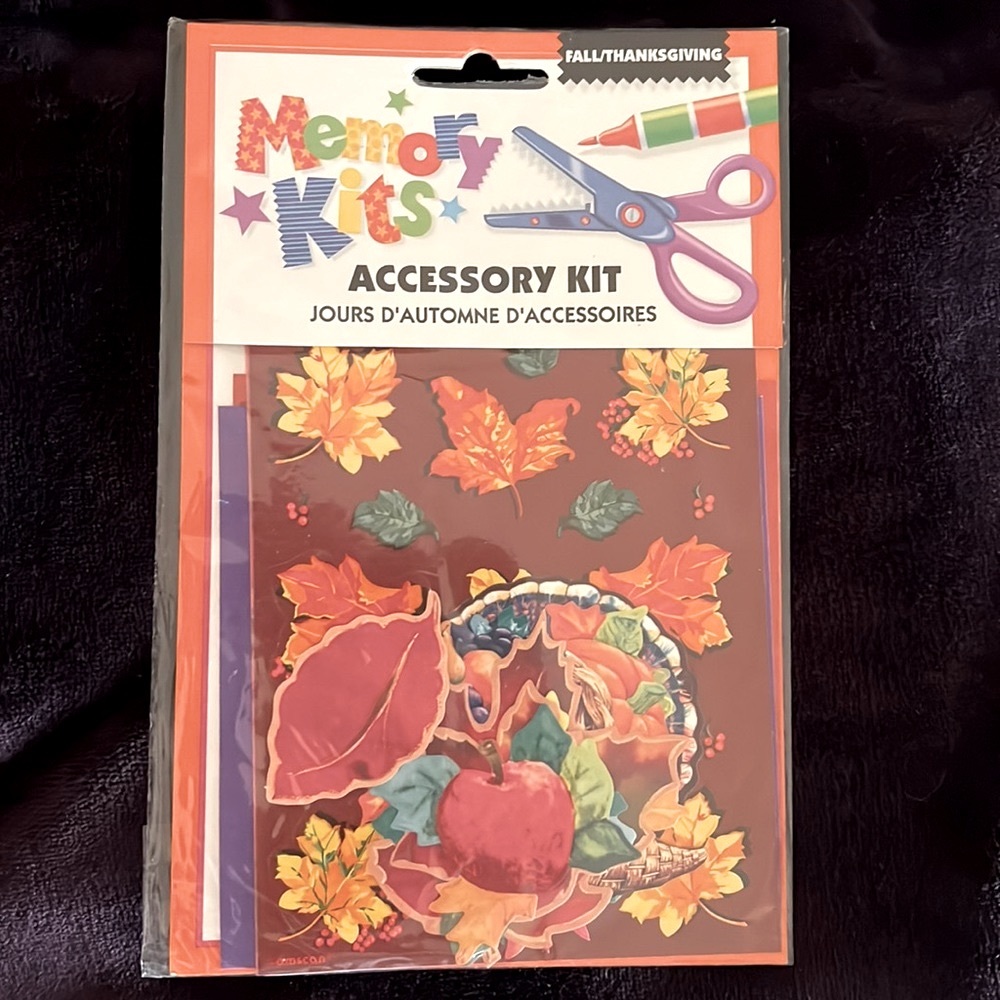 MEMORY KIT SCRAPBOOKING ACCESSORY KIT FOR FALL THANKSGIVING